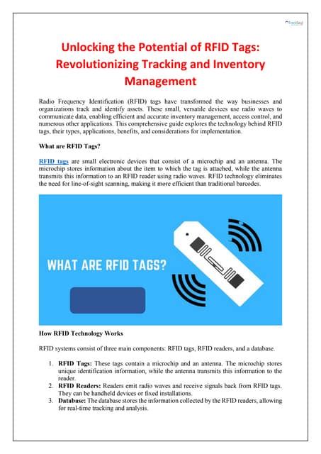 Unlocking the Potential of RFID Tag Recycling and Disposal: 